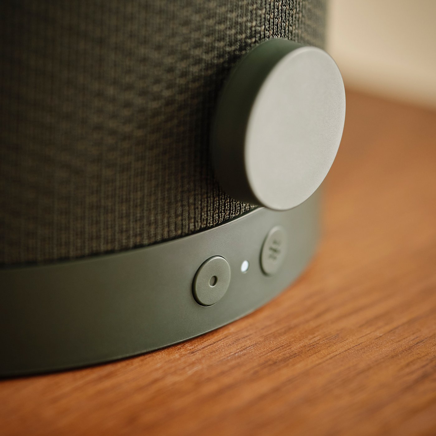 KULGLASS Bluetooth speaker lamp, dark green, 267 mm