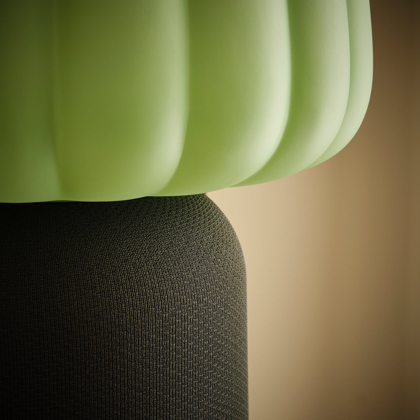 KULGLASS Bluetooth speaker lamp, dark green, 267 mm