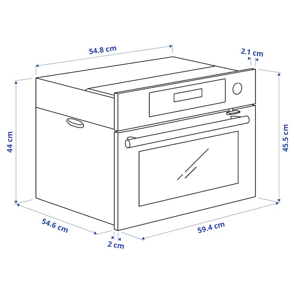 Ikea KULINARISK Steam oven - stainless steel ,