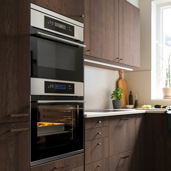 KULINARISK forced air oven w pyrolytic funct, IKEA 700 stainless steel, 150.0x59.4 cm