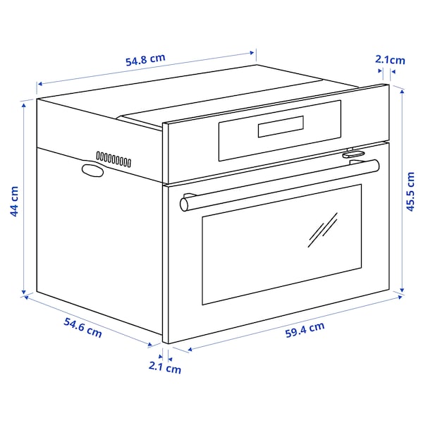 Ikea KULINARISK Combined microwave thermooventilate ,