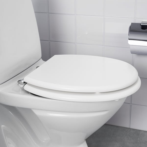 KULLARNA toilet seat, white, 37 cm