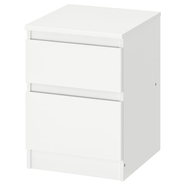 KULLEN chest of 2 drawers, white, 35x49 cm