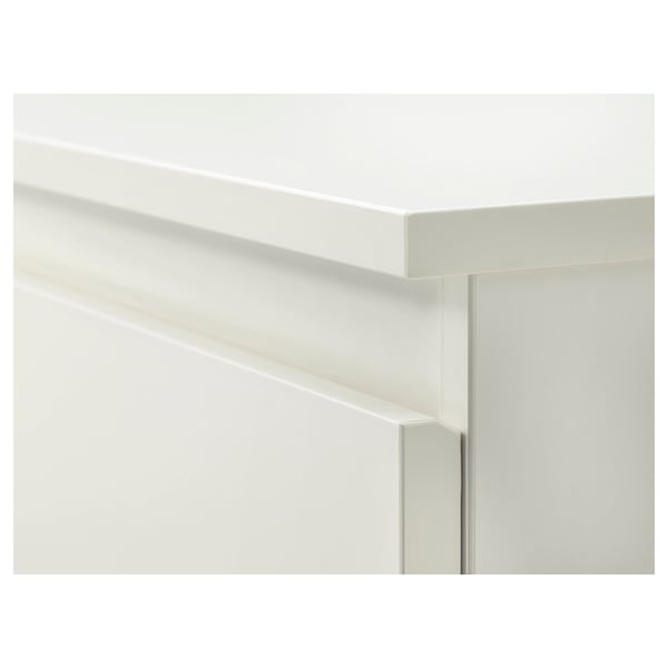 KULLEN - Chest of 6 drawers, white, 140x72 cm