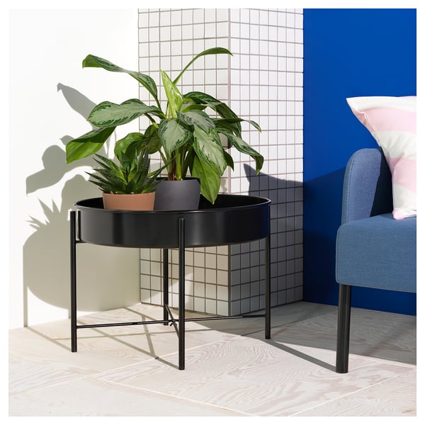 KULTURSKOG plant stand, black