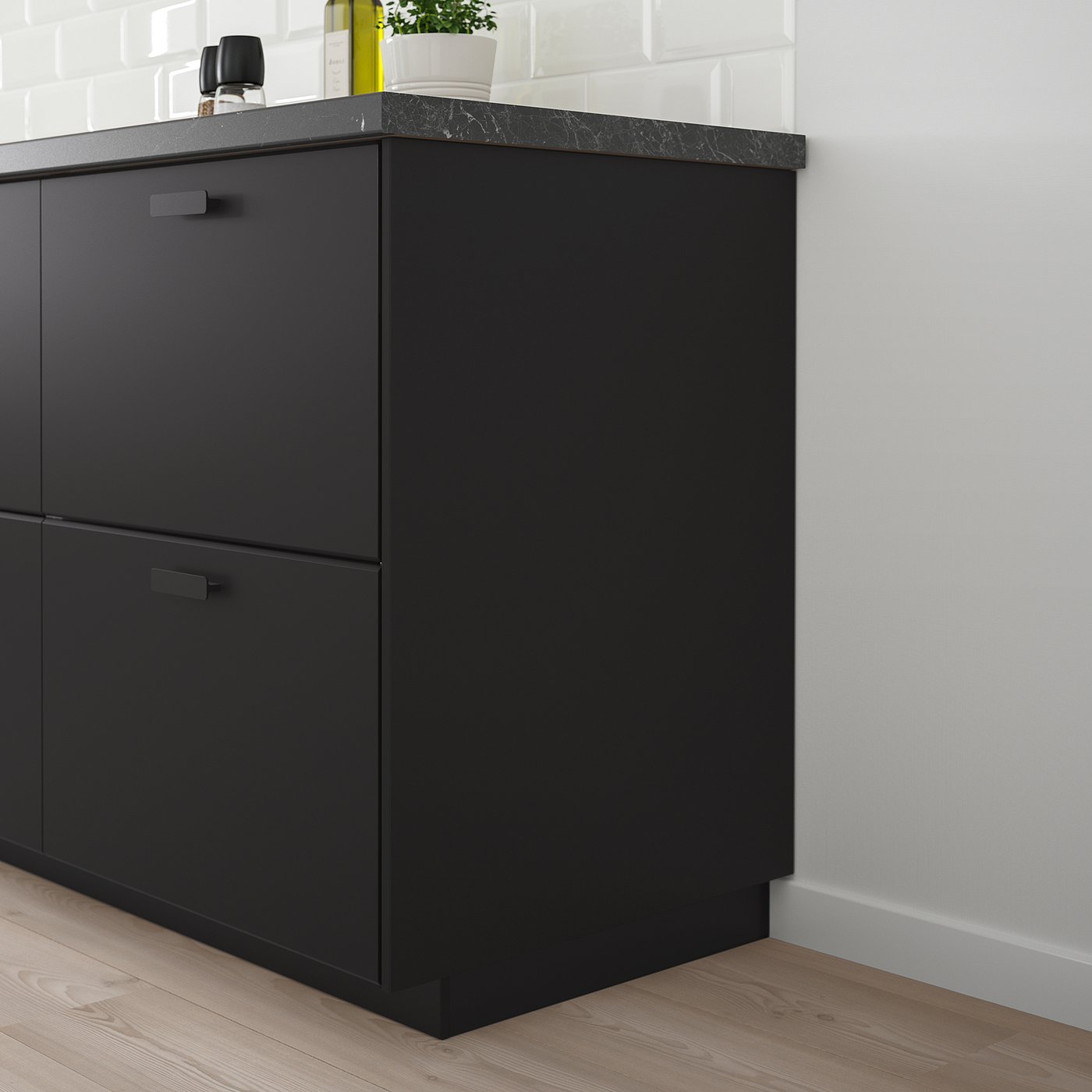 KUNGSBACKA cover panel, anthracite, 39x83 cm