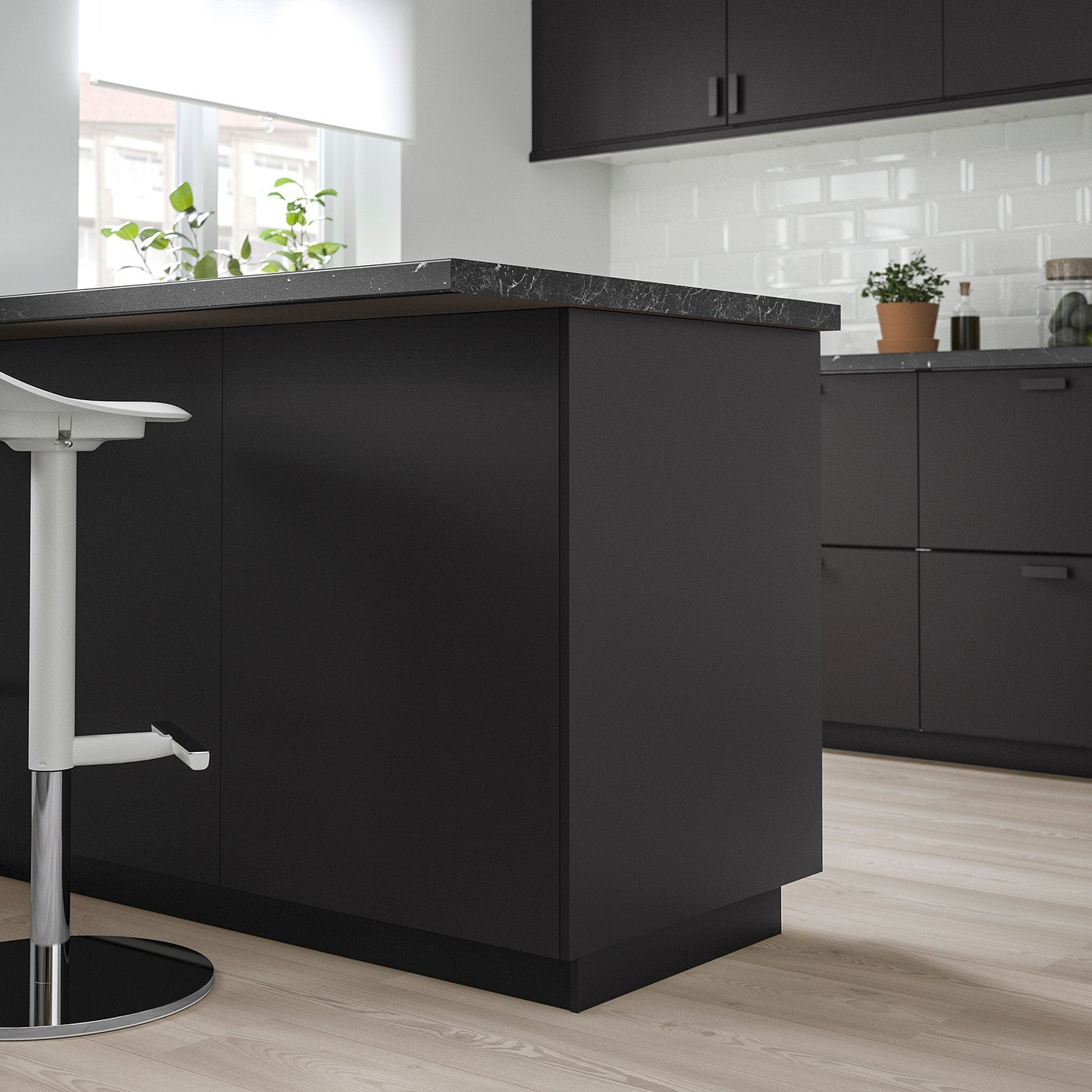 KUNGSBACKA cover panel, anthracite, 39x83 cm