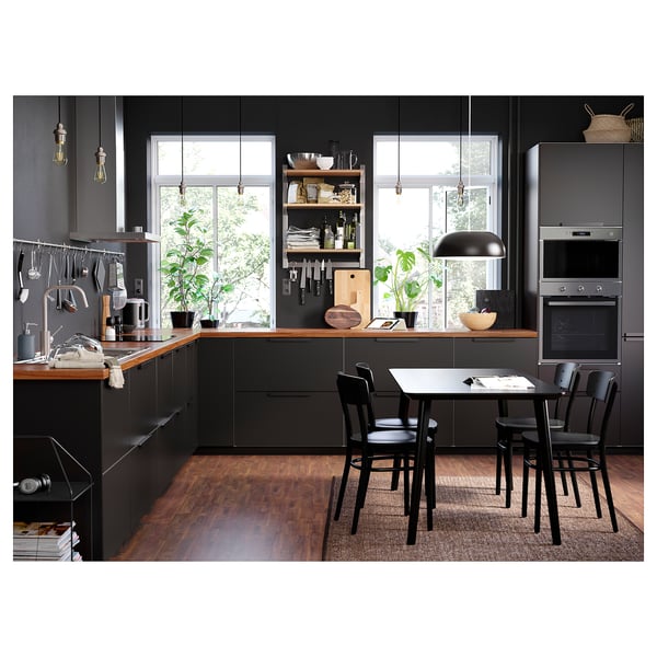 KUNGSFORS susp rail w shelf/mgnt knife rack, stainless steel/ash, 64x80x32 cm