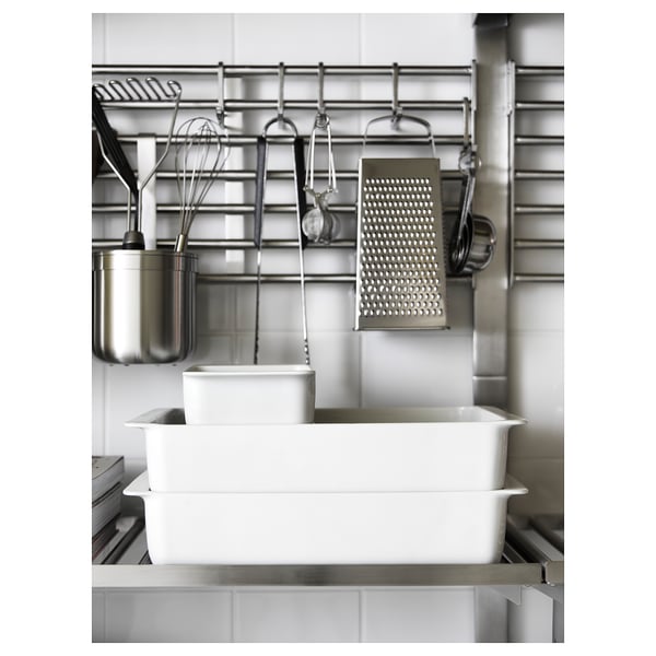 KUNGSFORS wall grid, stainless steel, 56x26.5 cm