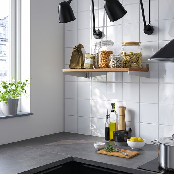 KUNGSFORS - KUNGSFORS Shelf, ash veneer, 60 cm
