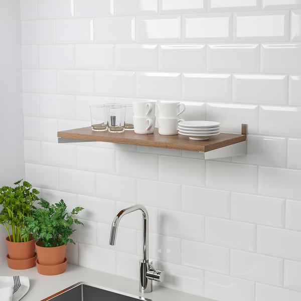 KUNGSFORS shelf, ash veneer, 60 cm