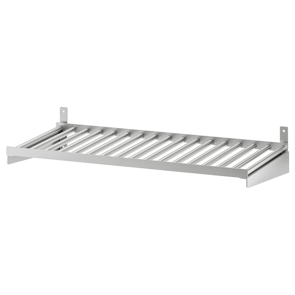 KUNGSFORS - KUNGSFORS Shelf, stainless steel, 60 cm
