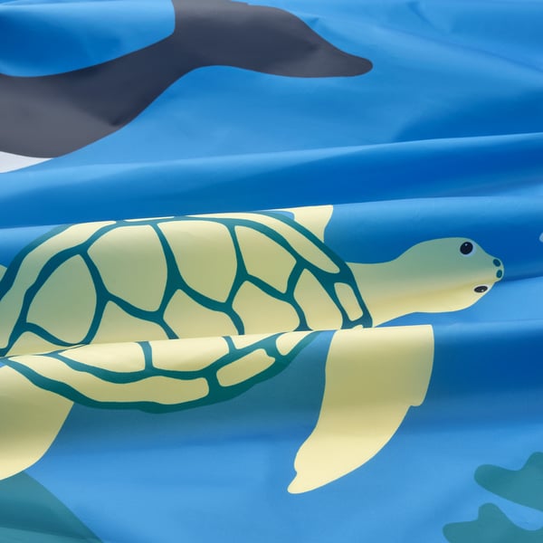 KURA bed tent, ocean animals pattern, 165x97 cm