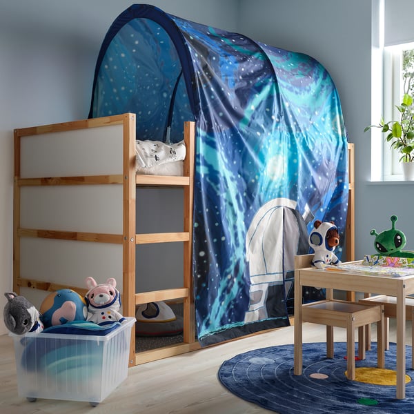 KURA bed tent, space/blue, 165x97 cm