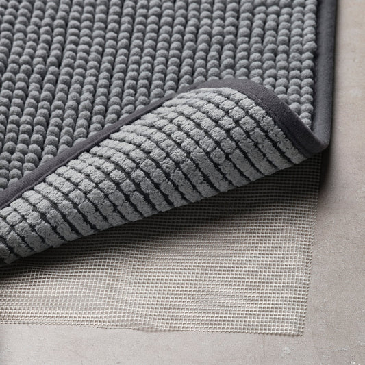 KUSTBEVAKARE bath mat, grey, 40x60 cm
