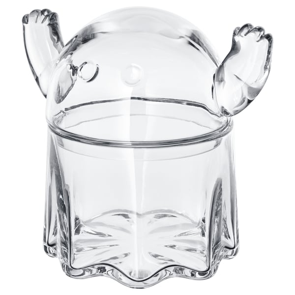 KUSTFYR bowl with lid