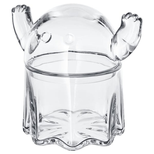 KUSTFYR bowl with lid