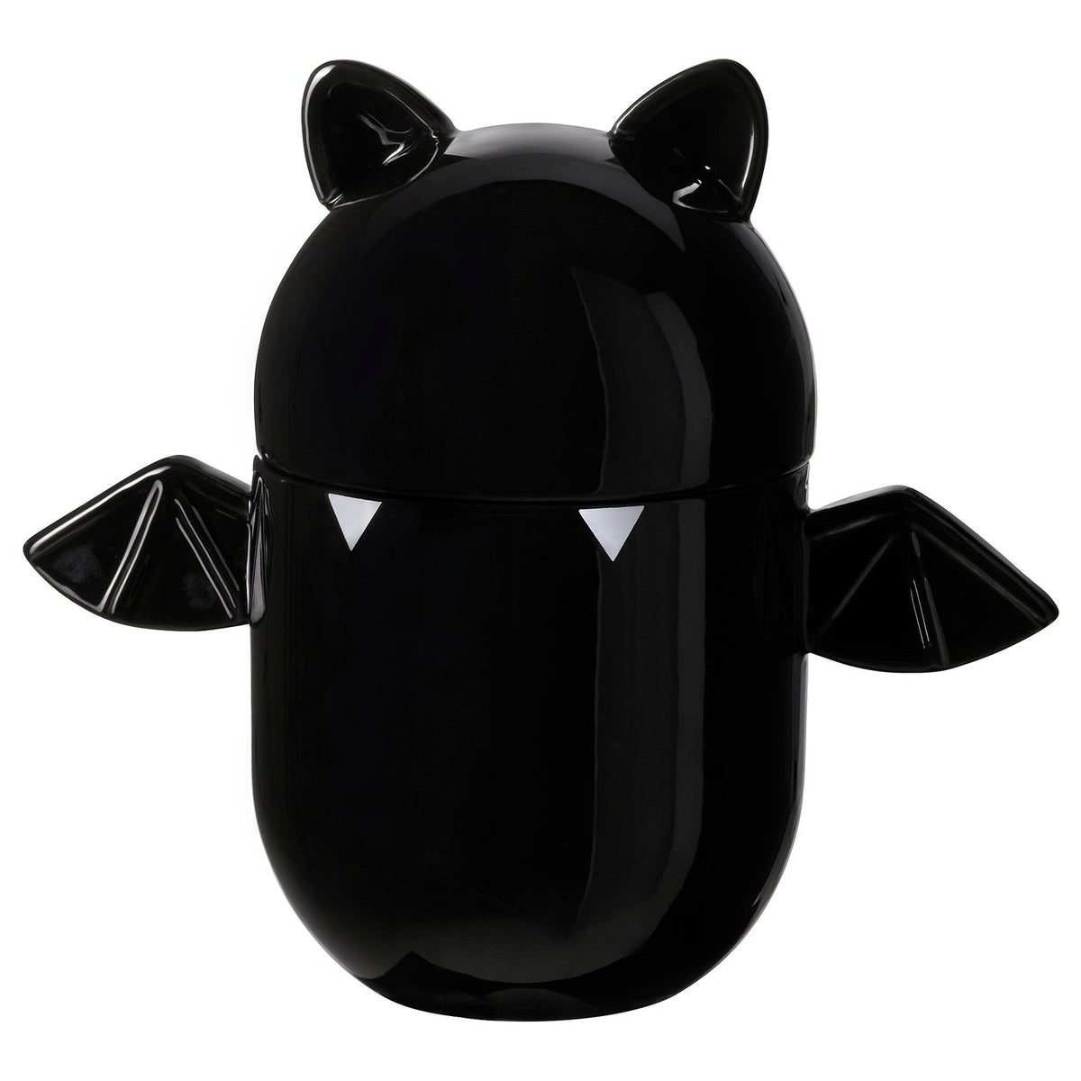 KUSTFYR bowl with lid, bat black, 19 cm