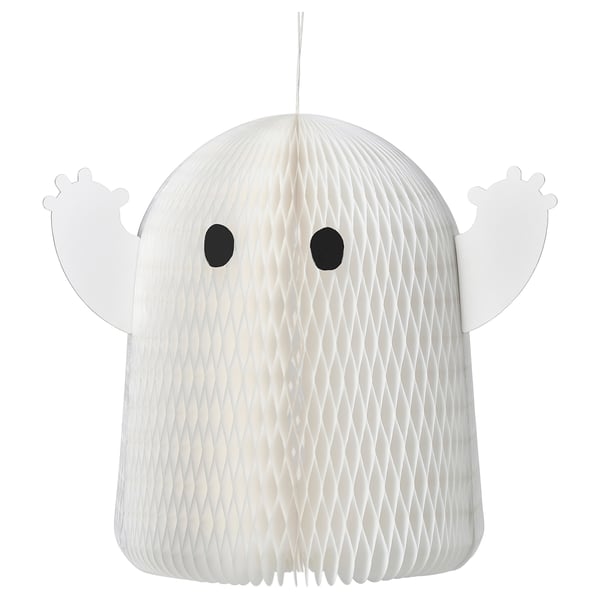 KUSTFYR hanging decoration, white ghost, 51 cm