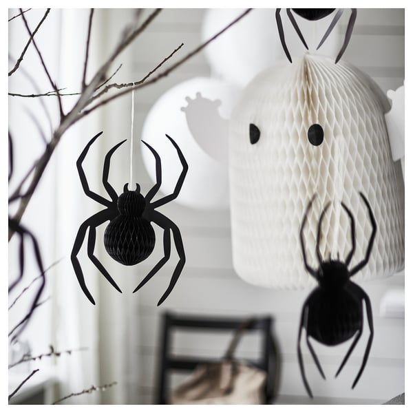KUSTFYR hanging decoration, white ghost, 51 cm