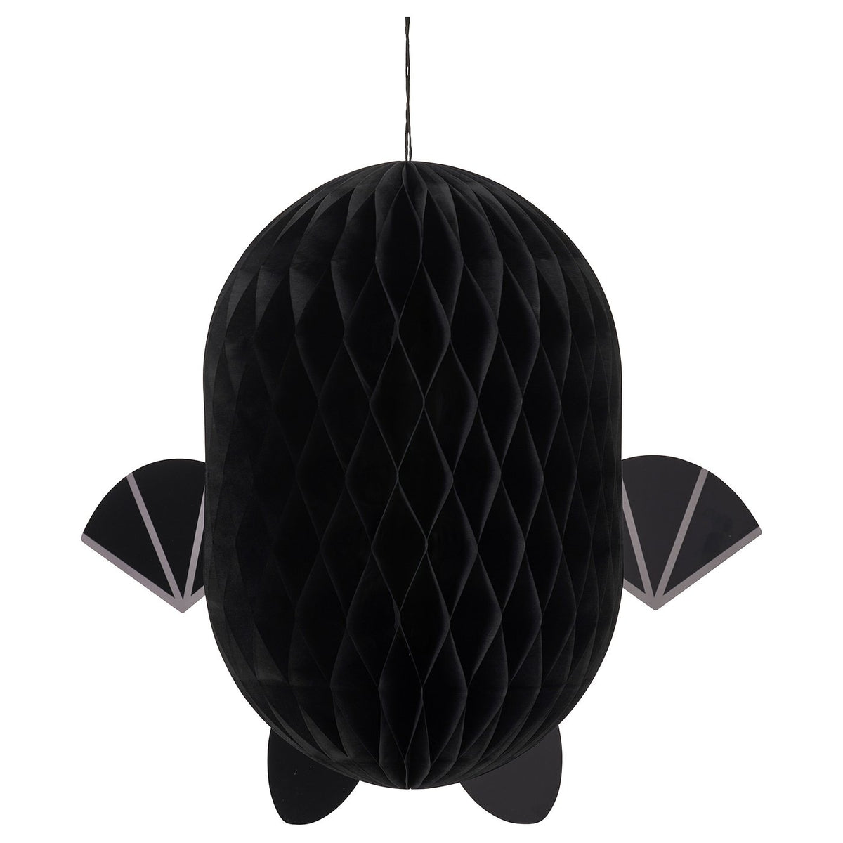 KUSTFYR hanging decoration, bat black, 42 cm