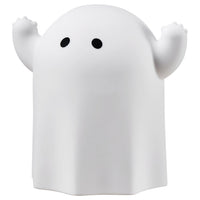 KUSTFYR LED decorative table lamp, ghost/battery-operated white
