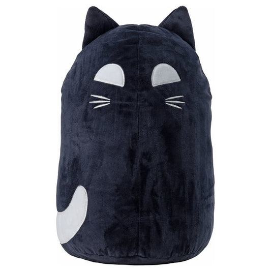 KUSTFYR plush, black cat, 44 cm