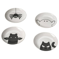 KUSTFYR side plate, mixed patterns, 20 cm, 4 pack