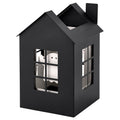KUSTFYR tealight holder, black, 17 cm