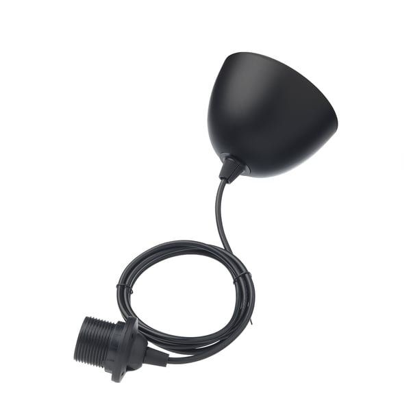 KVADRATUR / HEMMA pendant lamp, black, 18 cm