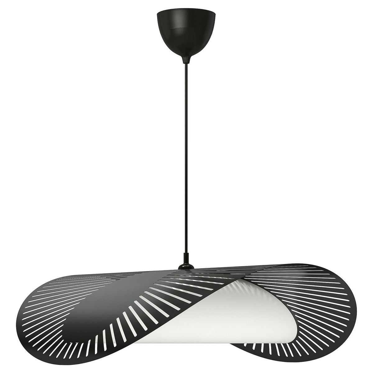 KVÄLLSDOPP / HAVSDJUP pendant lamp, black, 72 cm