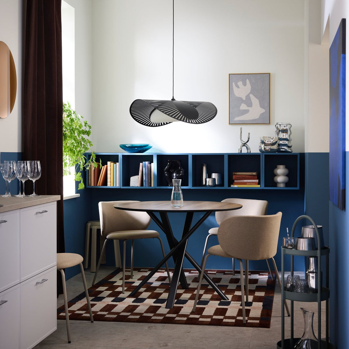 KVÄLLSDOPP pendant lamp shade, black, 72 cm