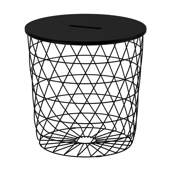 KVISTBRO storage table, black, 44 cm