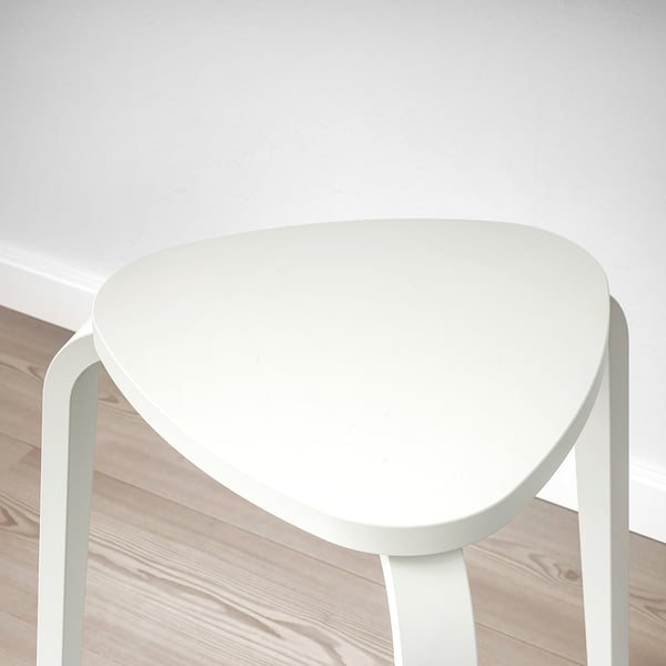 KYRRE stool, off-white, 34x45x48 cm