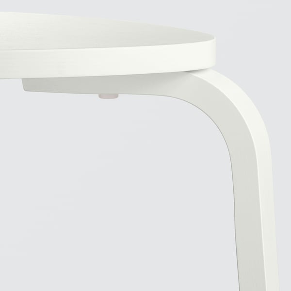 KYRRE stool, off-white, 34x45x48 cm