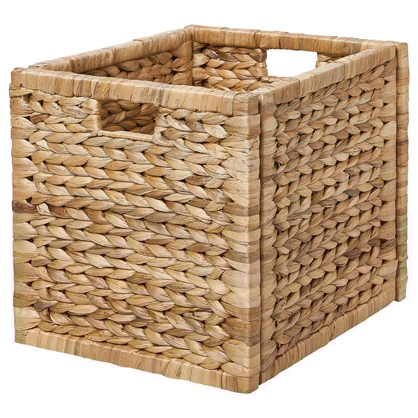 LABBSAL basket, handmade water hyacinth, 32x34x32 cm