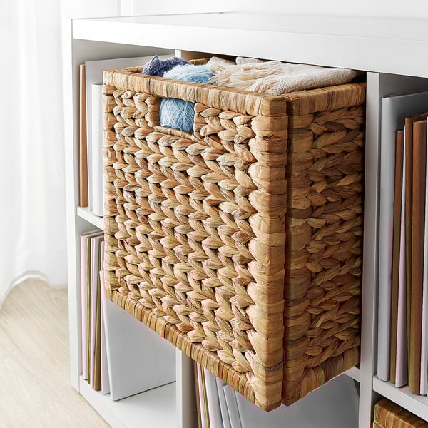 LABBSAL - LABBSAL Basket, handmade water hyacinth, 32x34x32 cm