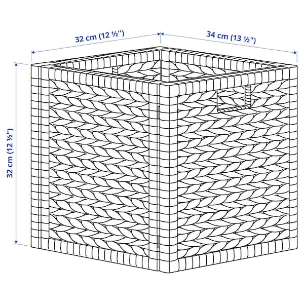 Ikea LABBSAL - Basket, handmade water hyacinth, 32x34x32 cm