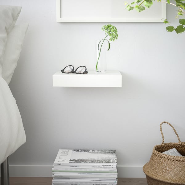 LACK wall shelf, white, 30x26 cm