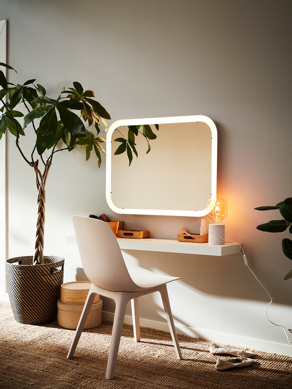 LACK wall shelf, white, 110x26 cm