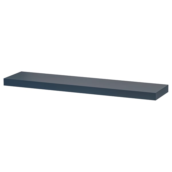 LACK - LACK Wall shelf, black-blue, 110x26 cm