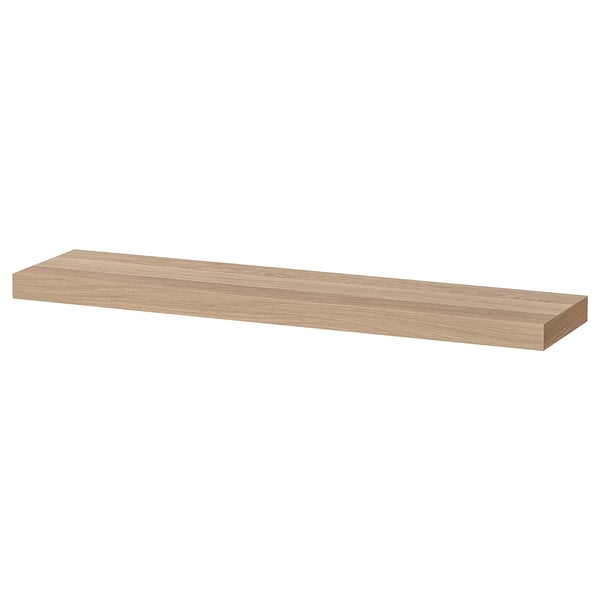 LACK wall shelf, white stained oak effect, 110x26 cm