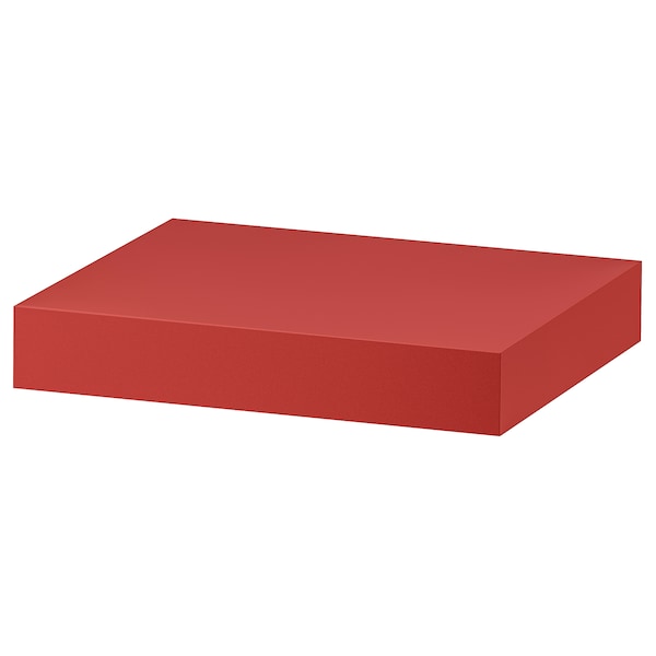 LACK - Wall shelf, red, 30x26 cm