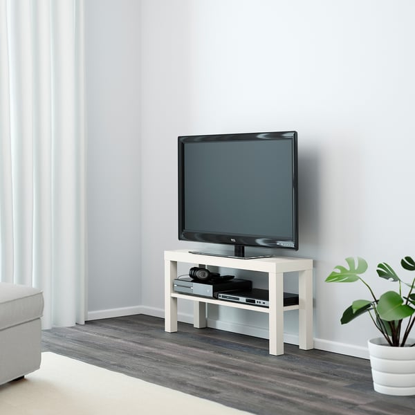 LACK - LACK TV bench, white, 90x26x45 cm