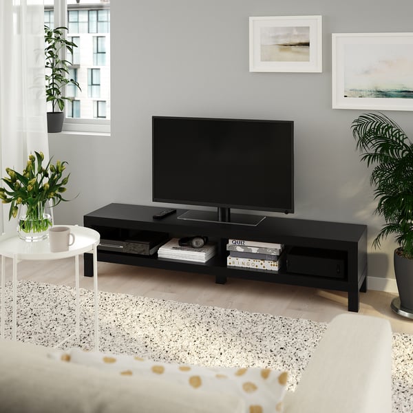 LACK - LACK TV bench, black-brown, 160x35x36 cm