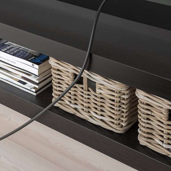 LACK TV bench, black-brown, 120x35x36 cm