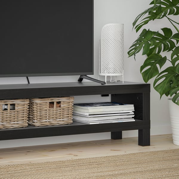LACK TV bench, black-brown, 120x35x36 cm