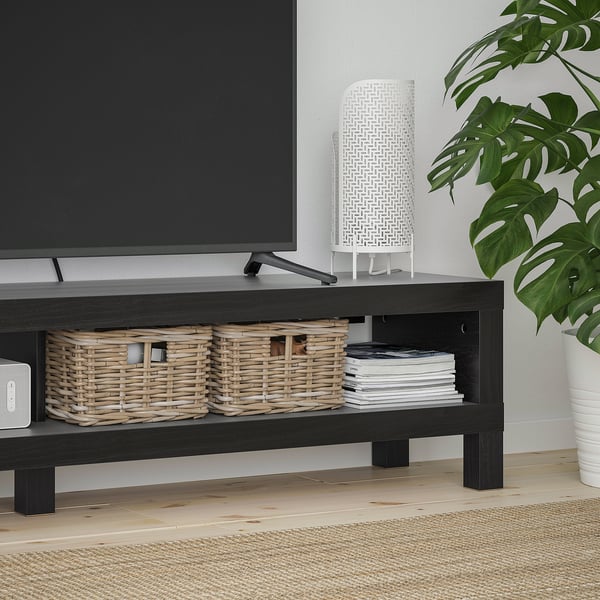 LACK TV bench, black-brown, 160x35x36 cm