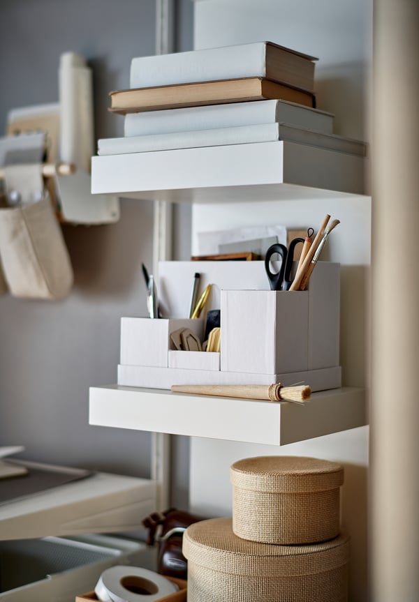 LACK wall shelf unit, white, 30x190 cm