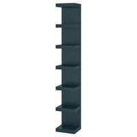 LACK wall shelf unit, black-blue, 30x190 cm